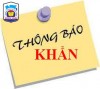Thông báo khẩn